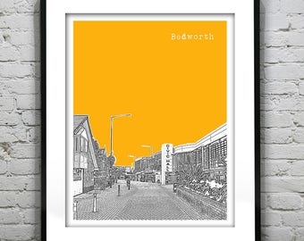 Bedworth England Poster Art Print UK Britain United Kingdom Item T2556