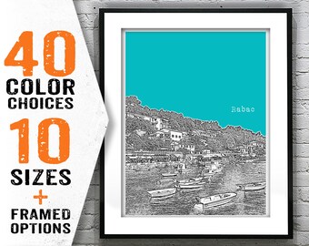 Rabac Croatia Skyline Poster Art Print Item T2129