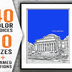 New York Poster Print Art Low Memorial Library Item T1131