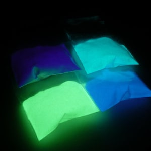 Luminous Glow-In-The-Dark Pigment Powder, Half-Oz Bag