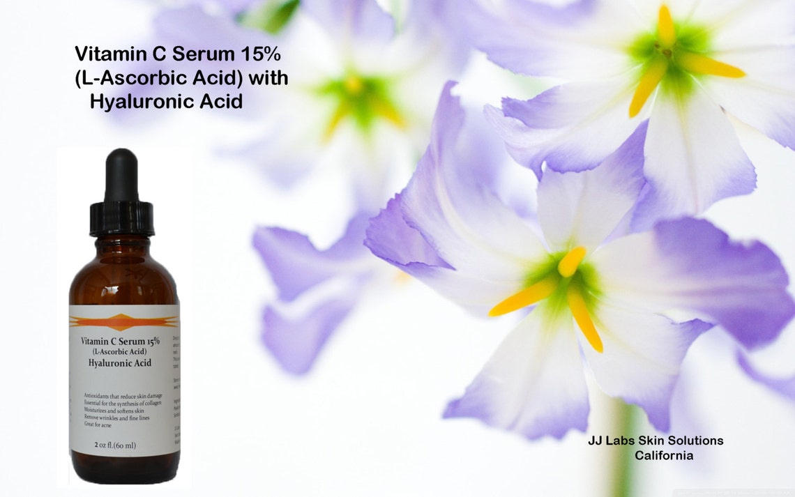Vitamin C lascorbic Acid 15 With Pure Hyaluronic Acid Anti Etsy