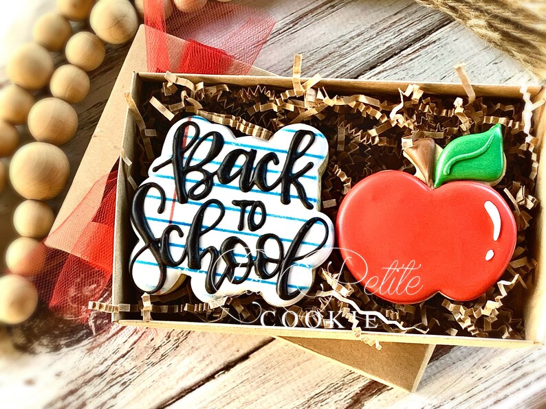 Back to school/ First day of School cookie gift set/ teacher image 0