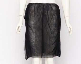 SALE Helmut Lang, sheer black skirt, vintage 1990s • Revival Vintage Boutique