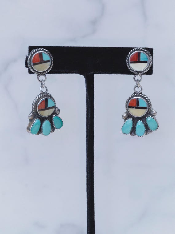 Zuni Earrings | Sterling Silver