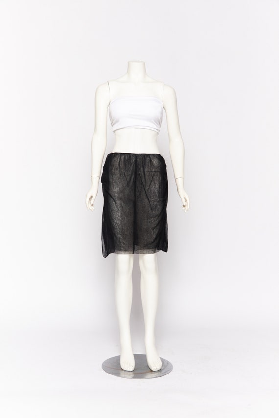 SALE Helmut Lang, sheer black skirt, vintage 1990… - image 1