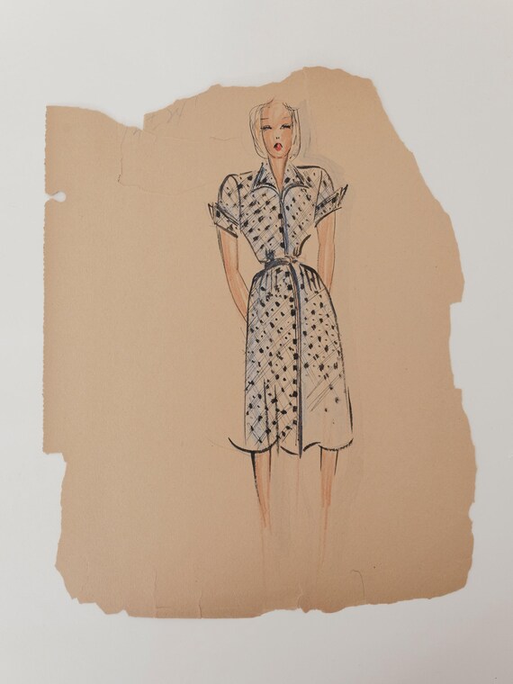 1930s Original Art Mary | Sketch