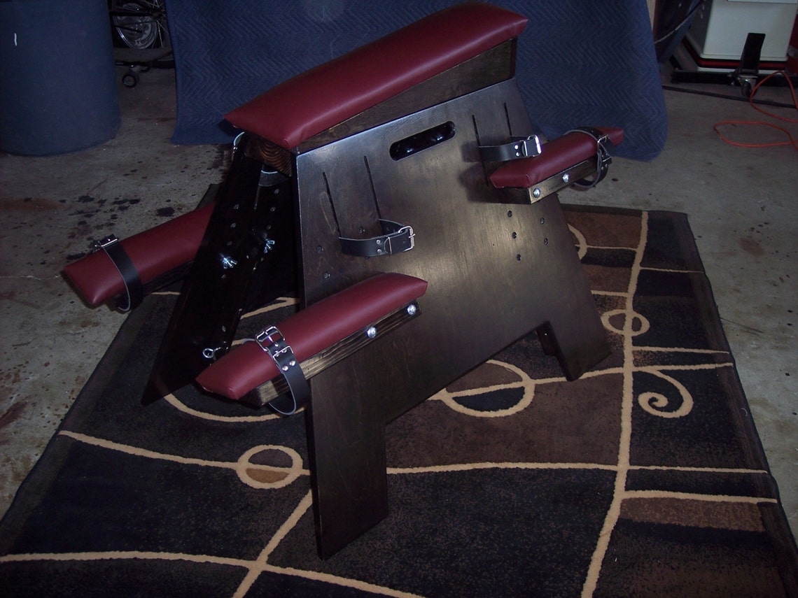 Dungeon Furniture Spankingbdsm Restraint Sex Bench Birch Etsy