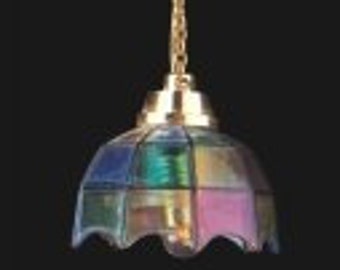 Puppenhaus-Lampen 12V hängend farbiges Tiffany-Licht LT5003/EL12