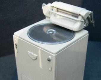 Mini Kunststoff Waschmaschine Vakuum Puppenhaus für Puppenzubehör 