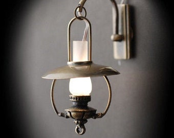 Lampadario in miniatura per casa delle bambole: stile veneziano di Murano, illuminazione in scala 1/12 - Italia