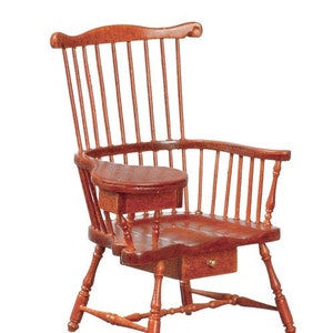 12th scale  Windsor chair with drawers/walnut  JJ40011WN