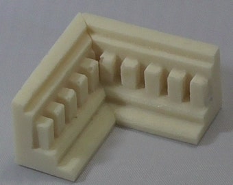 Divano Letto In Miniatura Scala 1:12 Shabby Chic Bianco E Rosa – Fatto A Mano USA - Foto 5