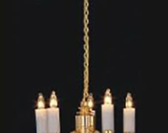 Dolls House Lighting 6 ARM CANDLE CHANDELIER LT6047
