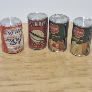 12th scale Dolls House Set of 4 Tins  RB34