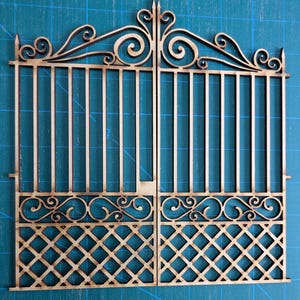 Dolls House DIY Double Gate DHD39 Unpainted Posts not included