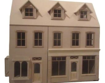 The Radcliff Double shop kit   1:12 2 shops with 4 rooms above.   Victorian  design   Kit    BY DHD