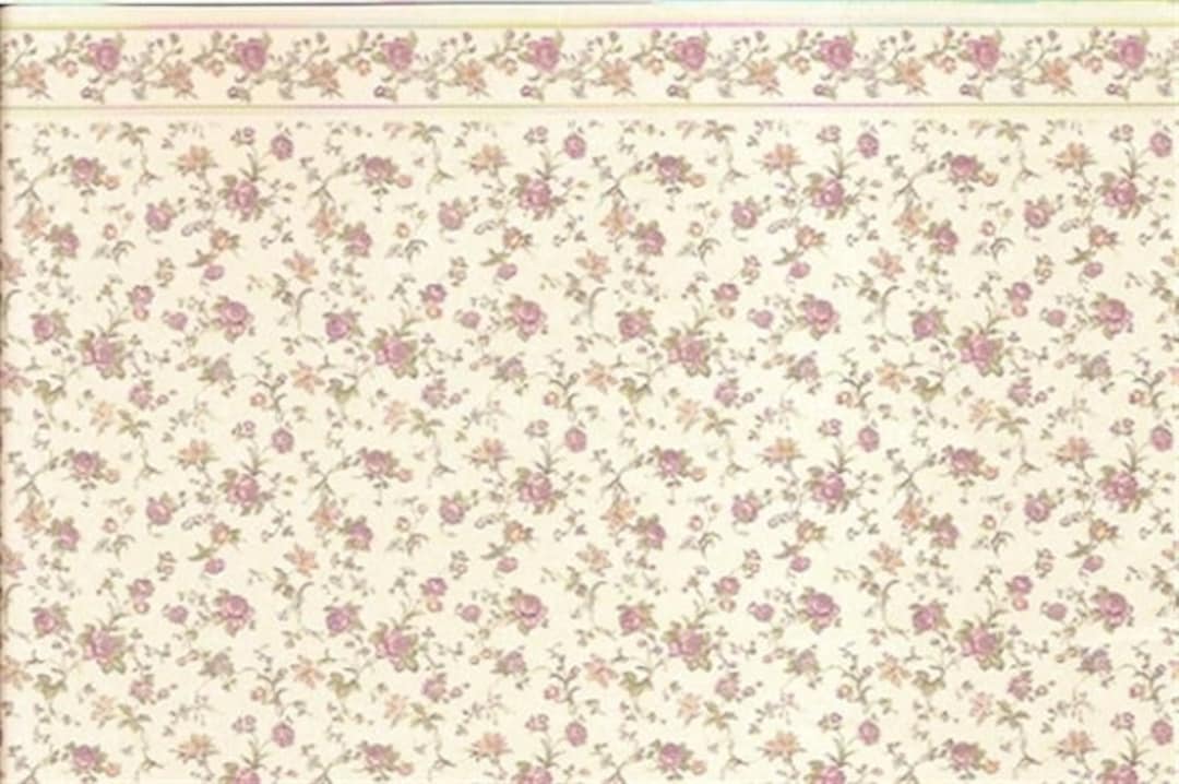 Melody Jane Puppenhaus-Tapete – 3 Blätter Im Maßstab 1:12, Creme-Farbton, Für Miniatur-Dekoration