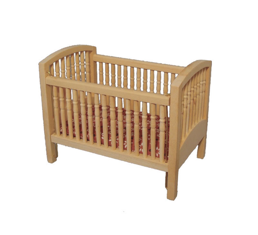 Dolls House Direct 1/12 Scale Plain Wood Large Cot Bef129 Etsy
