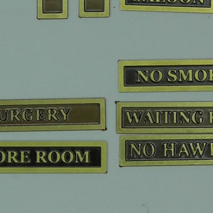Small Scale Sign 12th Scale Small Signs Choose Which Sign You Require by Ironwork ...