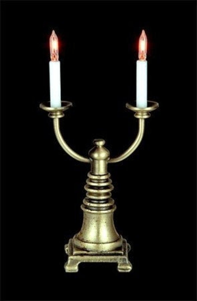 12th scale Dolls House Lighting 2 Candlestick Lamp LT11031 Etsy