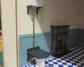 1:12 scale Victorian Toilet Kit     unpainted