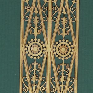 12th scale  Dolls House Banister or Balcony railing   By Iron work and Black country miniatures.  IR0029D