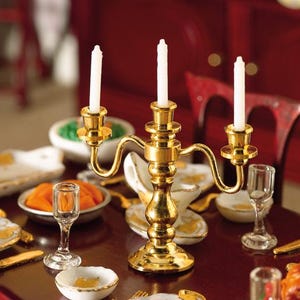 1/12 scale Dolls House  Candelabra/candles  4250