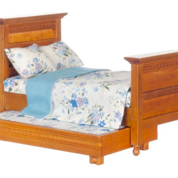 12th scale  Trundle Bed  walnut   T6200