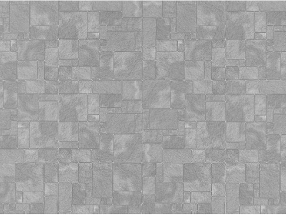 Dolls House Wallpaper 1:12 Slate Walls Floor Metallic Grey#R041 