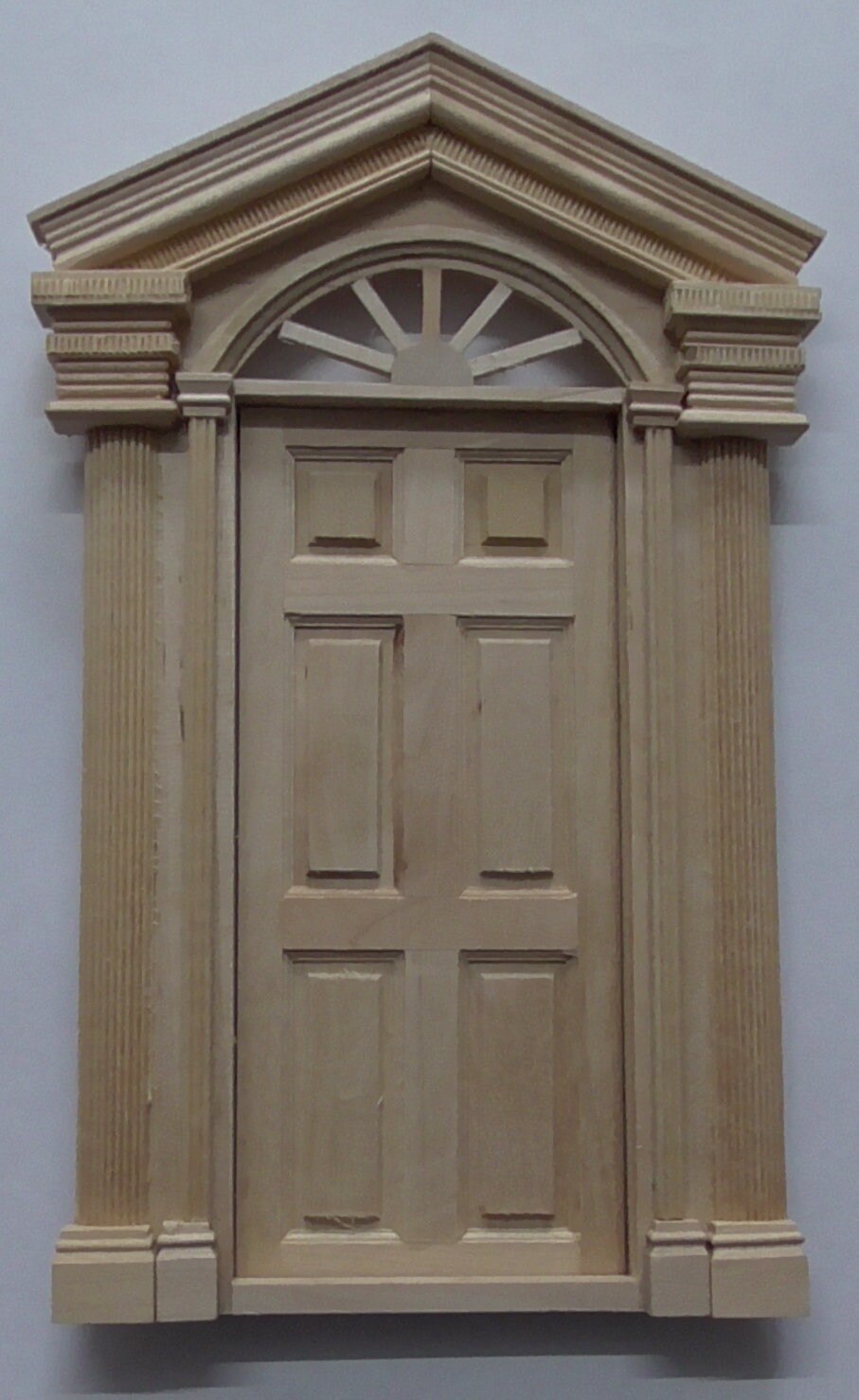 Dolls House Direct 12th scale  FRONT DOOR with fanlight DIY639/CV128