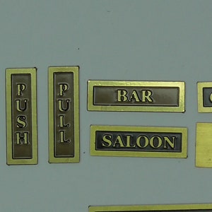 Small Scale Sign 12th Scale Small Signs Choose Which Sign You Require by Ironwork ...