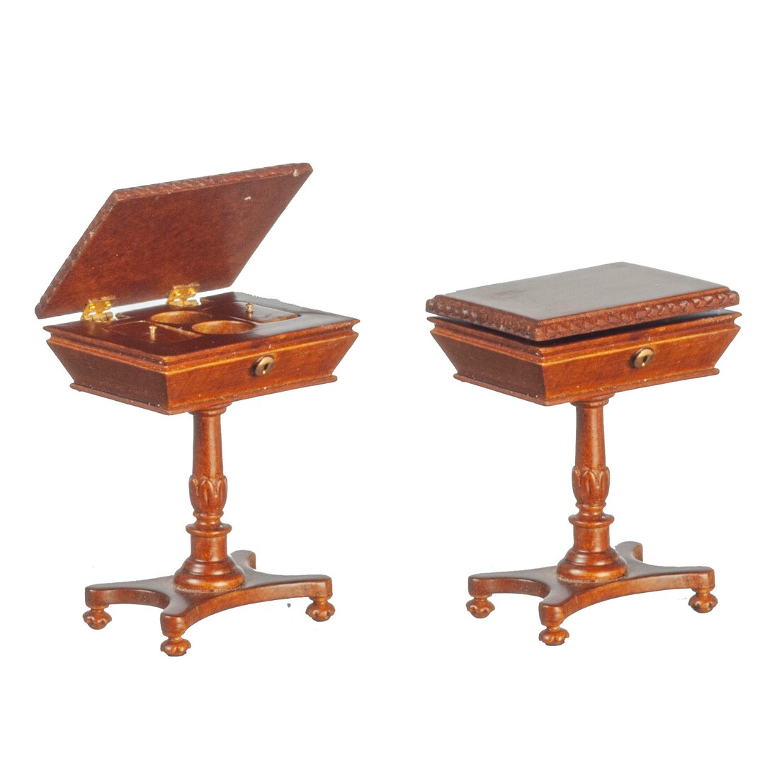 Dolls House Furniture 12th Scale Teapoy/walnut JJ20010WN Etsy