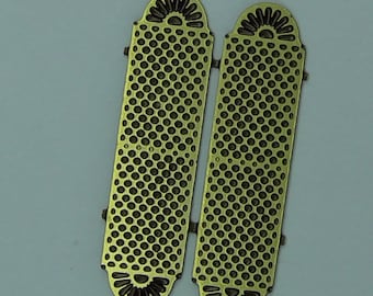12th scale Door Push plates  Pair  by Ironwork and Black Country miniatures.   IRDP3