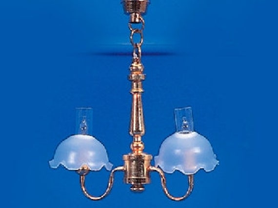Buy Dolls House Lighting 1 12 2 Up arm Bell Shade Chandelier