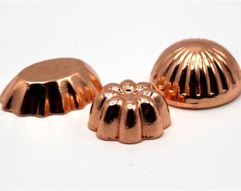 1:12th Dolls House Accessories  Set of 3 Copper Jelly Moulds  KA180
