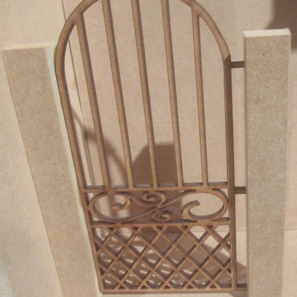 Dolls House DIY Single Gate DHD310 Posts not included   Unpainted