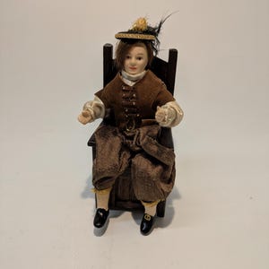 1:12th scale Dolls House Vintage Doll Tudor Style Young Gentleman  DOL304