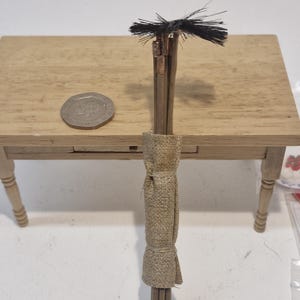 12th scale Dolls House Miniature Set of Chimney sweeper Brushes   RC11