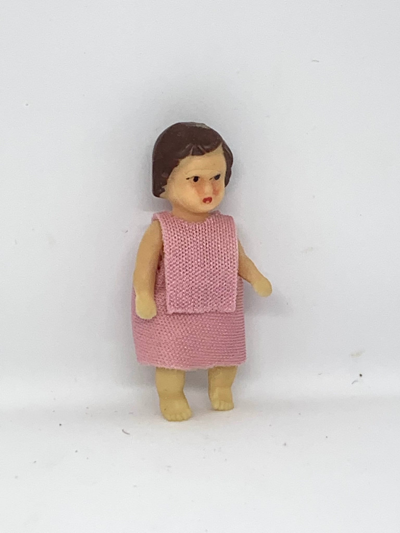 Sharplace Miniatur-Hocker – Puppenhausmöbel Im Maßstab 1:12, Holz, Mit Blumenmuster, 4x4x4,8 Cm
