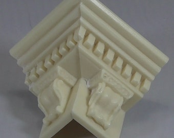 Doll House 12th scale Resin moulding Dentil/Bracket Pattern External Corner x 2 AD7011E