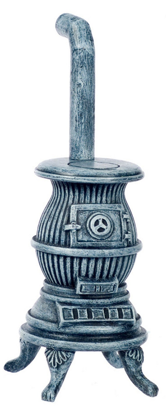 Dolls House Miniature Pot Belly Stove T6659 Grey - Etsy UK