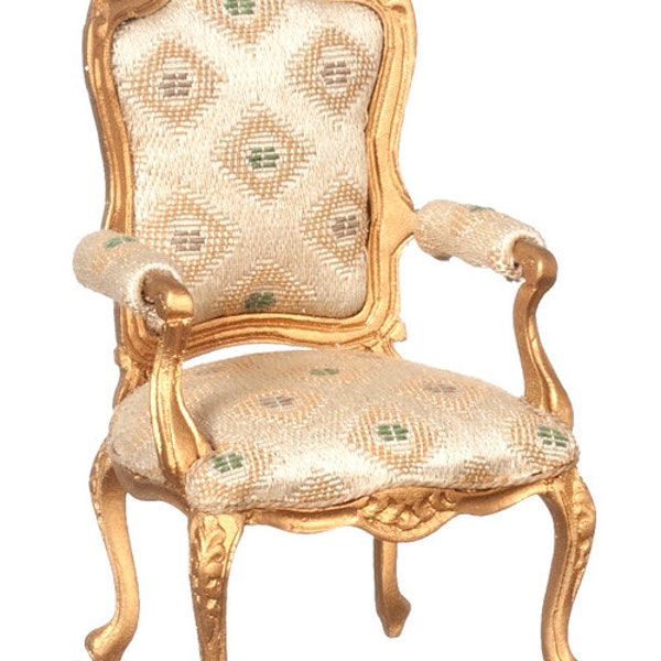 12ème échelle Louis XV fauteuil doré/or JJ31009ACG