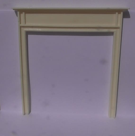 Cheminée Avec Miroir Pour Maison De Poupée échelle 1/12 - Résine Style Orné, Occasion - Décoration Miniature