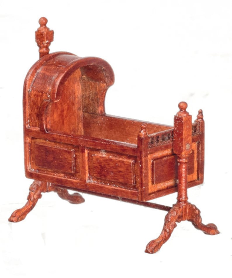 12th scale Tudor Cradle walnut JJ05006WN