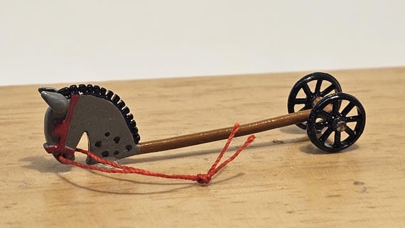 Casa Delle Bambole, Grazioso Trenino Giocattolo In Legno - Foto 10