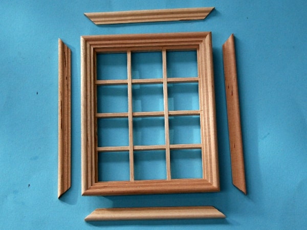 Dolls House Windows 12 pane window CV123