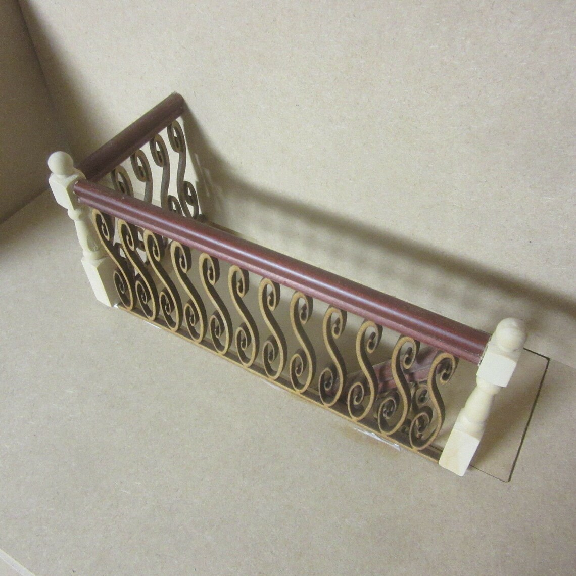 Banister Set. no stair treads Mahogany Handrail Dolls House Etsy