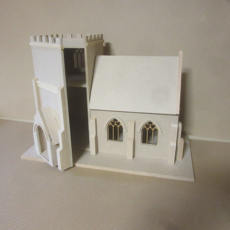 1/12 Scale Village Church KIT Dolls House by DHD Etsy Canada