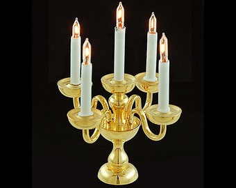 Melody Jane Puppenhaus-Beleuchtung – 12V Glühbirne Mit Braunem Draht (29 Cm), Ersatzteil Für Miniatur-Lichter
