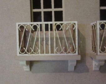 1/12 scale Dolls House Balcony Kit 4 1/4" long DHD96